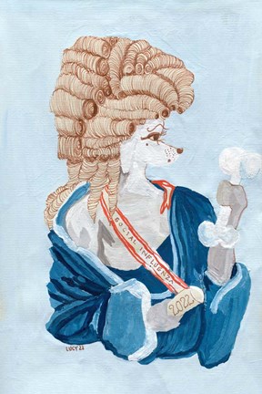 Framed Parisien Poodle Print