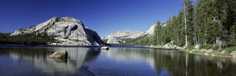 Framed Reflection of a rock in water, Yosemite National Park Print