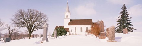 Framed Facade of a church, Otter Tail County, Minnesota Print