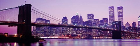 Framed Brooklyn Bridge, Manhattan, New York City Print