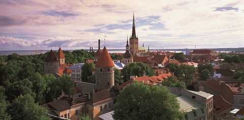 Framed Tallinn Estonia Print