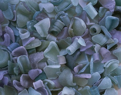 Framed glass fragments Print