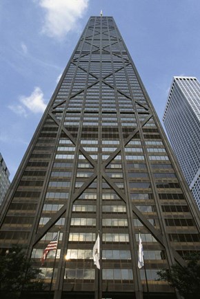 Framed John Hancock Building Chicago Print