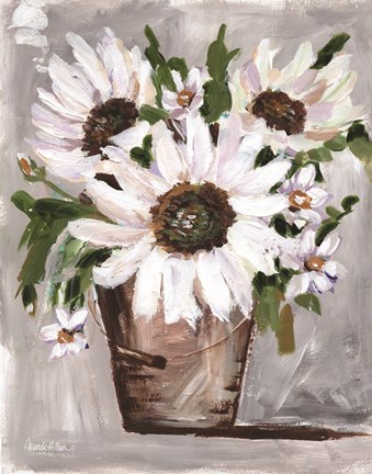 Framed Farmgirl Flowers Print