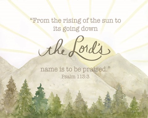 Framed Rising of the Sun Print