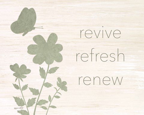 Framed Revive, Refresh, Renew Print