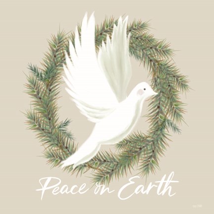 Framed Peace on Earth Dove Print