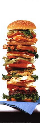 Framed Hamburger Print