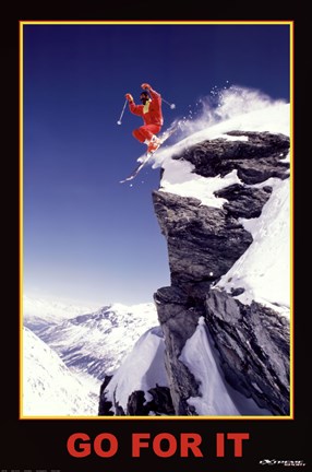 Framed Go For It - Extreme Sport Print