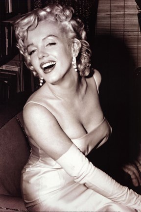 Framed Monroe Marylin - Smiling Print