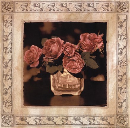 Framed Imperial Rose II Print