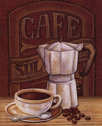 Framed Cafe Mundo I Print