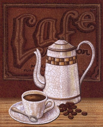 Framed Cafe Mundo II Print