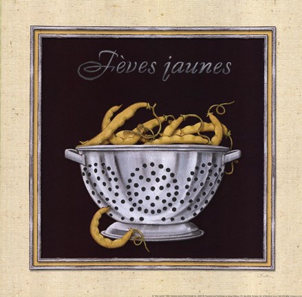 Framed Fèves Jaunes Print