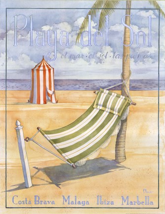 Framed Playa Del Sol Print