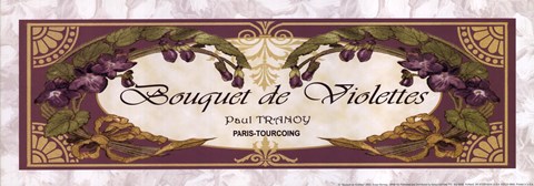Framed Bouquet de Violettes Print