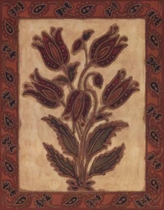 Framed Global Flowers II Print