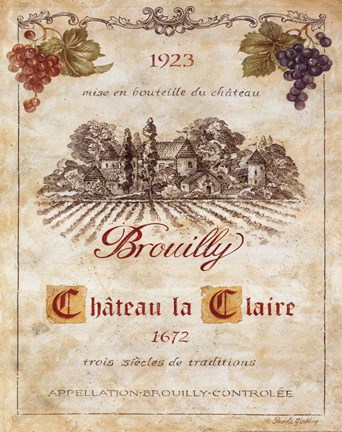 Framed Brouilly Print