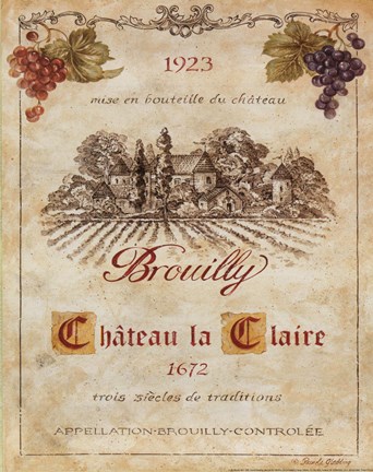 Framed Brouilly Print