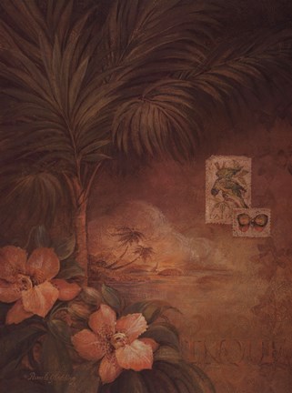 Framed West Indies Sunset I Print