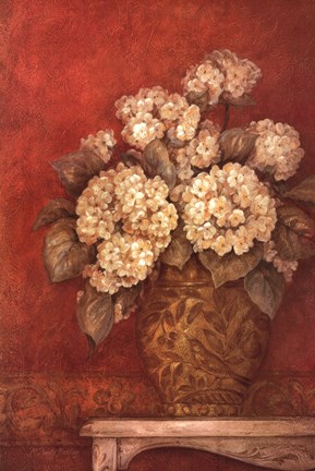 Framed Villa Flora Hydrangea Print