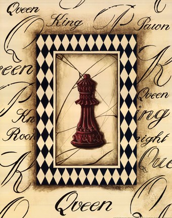 Framed Chess Queen Print