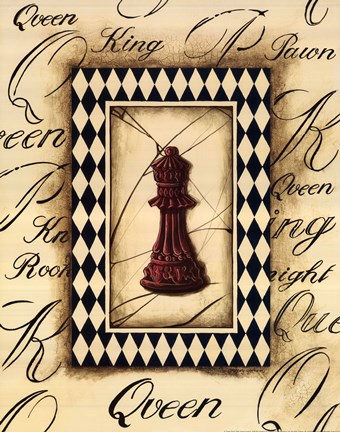 Framed Chess Queen Print