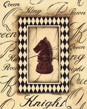 Framed Chess Knight Print