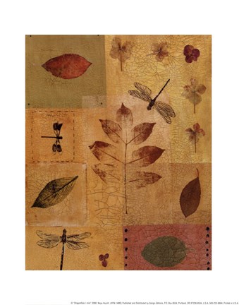 Framed Dragonflies I Print