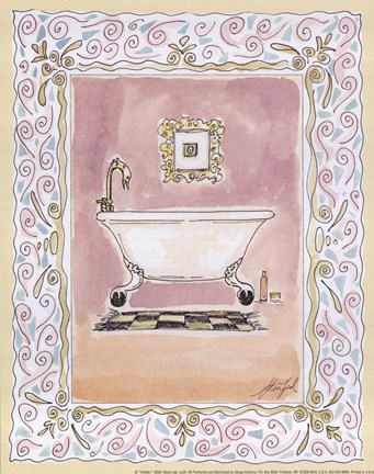 Framed Toilette I Print