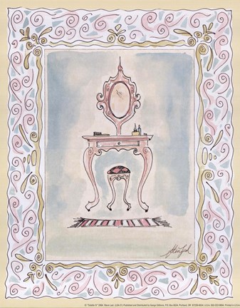 Framed Toilette IV Print