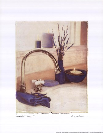 Framed Lavender Time I Print