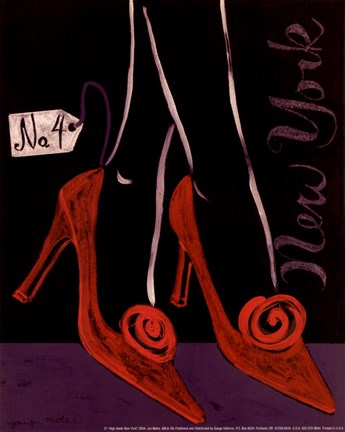 Framed High Heels New York Print
