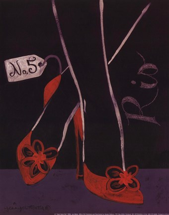 Framed High Heels Rio Print