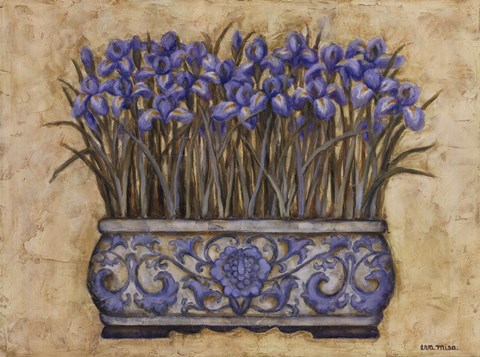 Framed Blue Irises Print