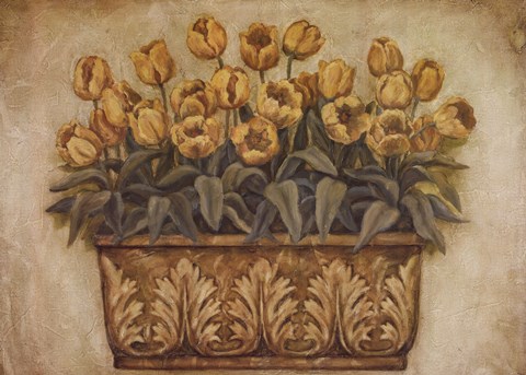 Framed Yellow Tulips Print
