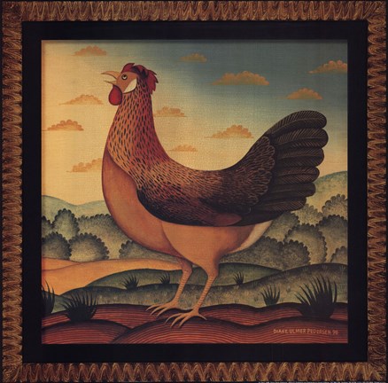 Framed Hen Print