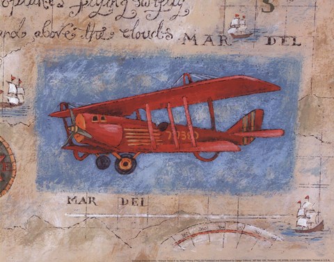 Framed Antique Travel II Print