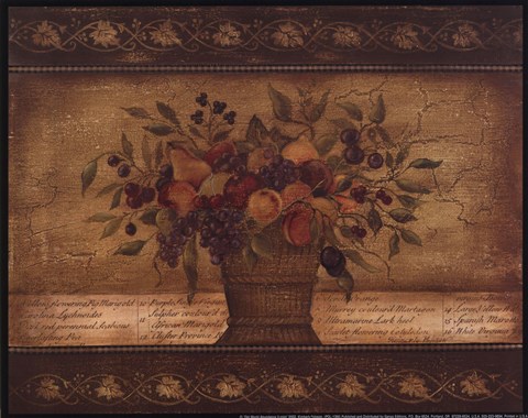 Framed Old World Abundance II Print