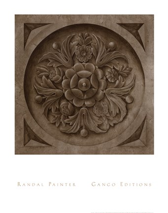 Framed Rosette I Print