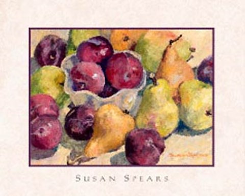 Framed Pears &amp; Apples Print