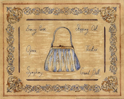 Framed Evening Purse Print