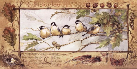 Framed Chickadee Print