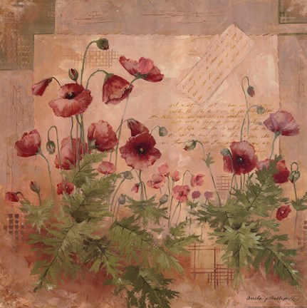 Framed Floral I Print