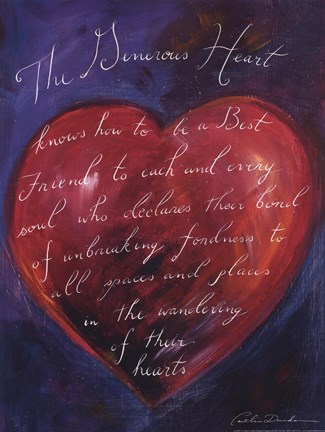 Framed Red Heart Print