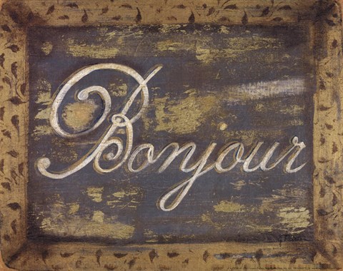 Framed Bonjour Print