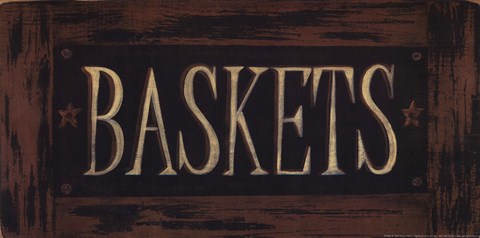 Framed Baskets Print