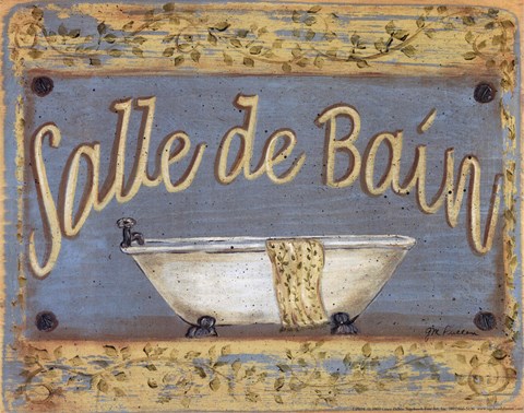 Framed Salle De Bain Print