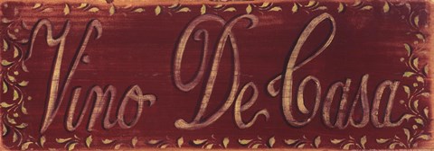 Framed Vino De Casa Print
