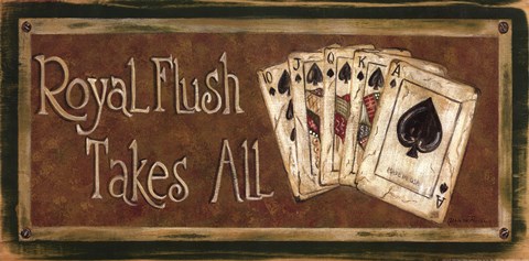 Framed Royal Flush Print